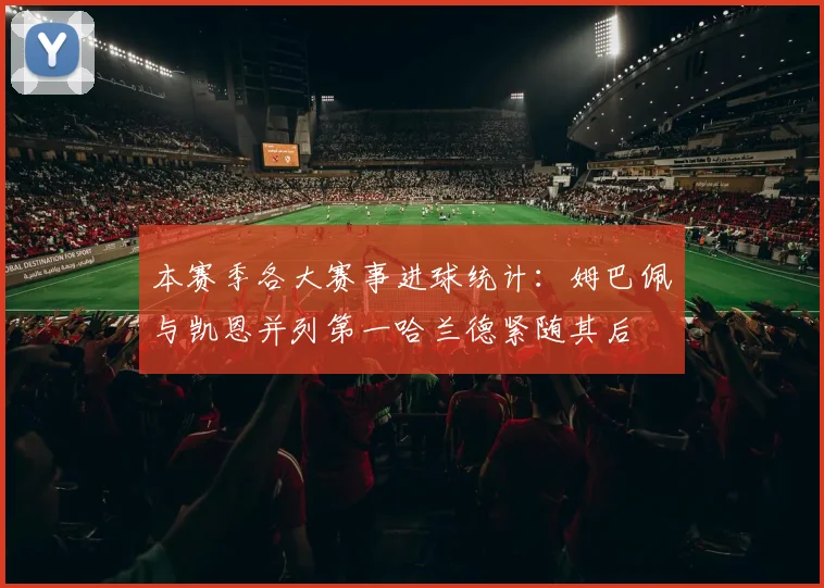 本赛季各大赛事进球统计：姆巴佩与凯恩并列第一哈兰德紧随其后